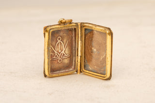 Victorian Masonic Locket Pendant