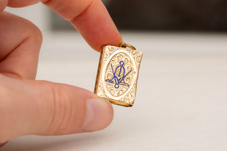 Victorian Masonic Locket Pendant