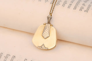 Art Deco Locket Necklace