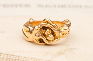 Vintage Erotic Gold Ring