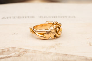 Vintage Erotic Gold Ring