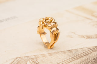 Vintage Erotic Gold Ring