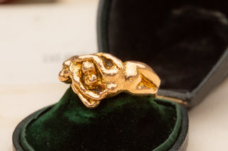 Vintage Erotic Gold Ring