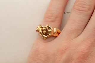 Vintage Erotic Gold Ring