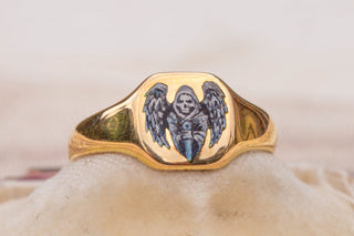 Antique Grim Reaper Signet