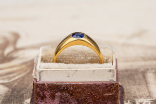 Antique Sapphire Solitaire Ring