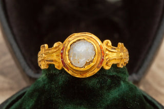 Rare Elizabethan Gold Cupid Ring