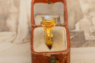 Rare Elizabethan Gold Cupid Ring