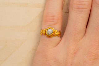 Rare Elizabethan Gold Cupid Ring