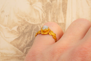 Rare Elizabethan Gold Cupid Ring