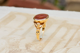 Antique Gold Eros Intaglio Ring