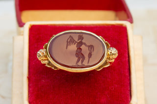 Antique Gold Eros Intaglio Ring