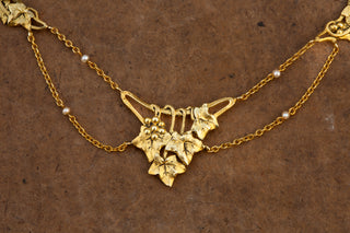 French Art Nouveau Ivy Necklace