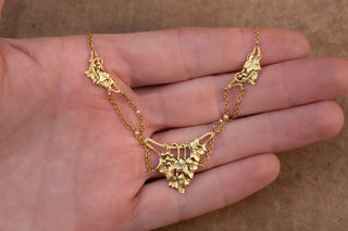 French Art Nouveau Ivy Necklace