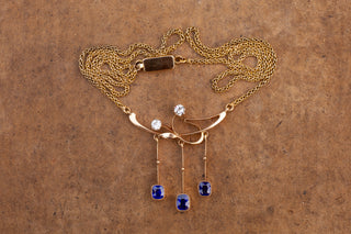 Art Nouveau Sapphire Necklace