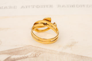 Antique French Gold Snake Ring