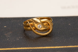 Antique French Gold Snake Ring