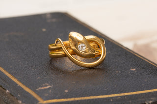 Antique French Gold Snake Ring