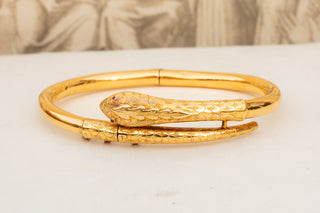 Vintage Gold Snake Bangle