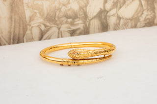 Vintage Gold Snake Bangle