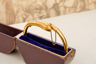 Vintage Gold Snake Bangle