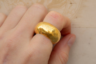 Unusual Antique Chunky Gold Ring