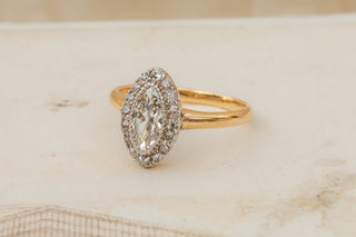 Antique French Marquise Diamond Ring