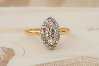 Antique French Marquise Diamond Ring