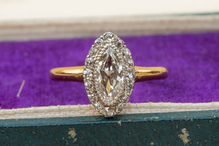 Antique French Marquise Diamond Ring