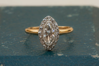 Antique French Marquise Diamond Ring