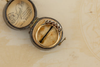 Victorian Diamond Half Hoop Ring