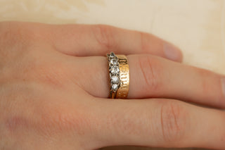 Victorian Diamond Half Hoop Ring