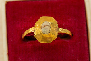 Late 13th Century Medieval ‘Magical’ Amulet Gold Ring Talisman