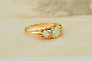 Victorian Opal and Diamond Ring