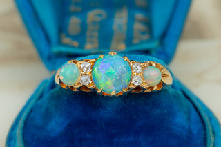 Victorian Opal and Diamond Ring