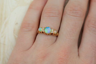 Victorian Opal and Diamond Ring