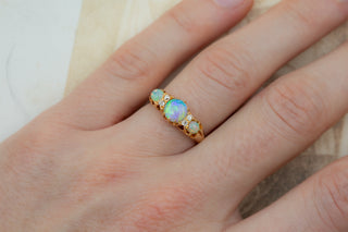 Victorian Opal and Diamond Ring