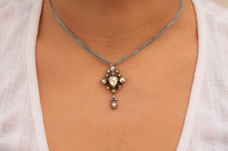 Victorian Rose Cut Diamond Necklace