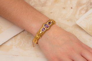 Edwardian Amethyst Bangle