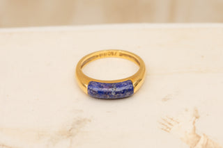 Vintage Lapis Lazuli Modernist Ring