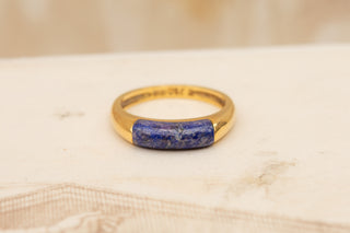 Vintage Lapis Lazuli Modernist Ring