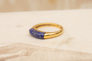 Vintage Lapis Lazuli Modernist Ring