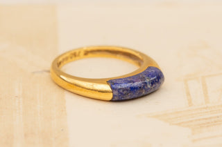 Vintage Lapis Lazuli Modernist Ring