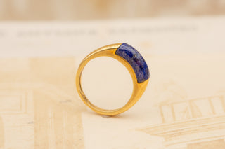 Vintage Lapis Lazuli Modernist Ring