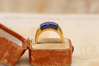 Vintage Lapis Lazuli Modernist Ring