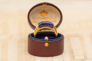 Vintage Lapis Lazuli Modernist Ring