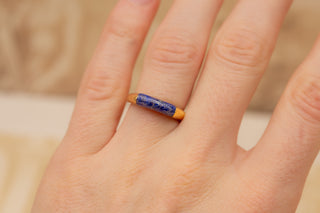 Vintage Lapis Lazuli Modernist Ring