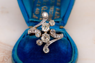 Antique French Diamond Cluster