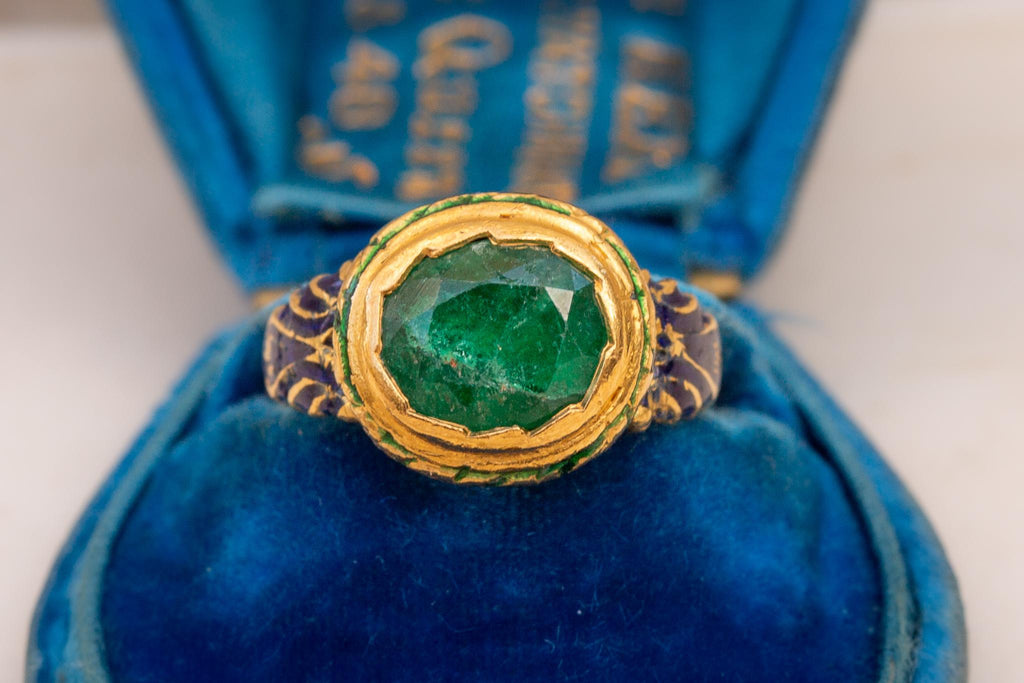 Vintage Indian Emerald Ring – Ravensbury Antiques