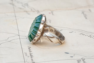 Vintage Islamic Agate Intaglio Ring